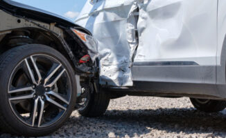 Image of two cars after an accident