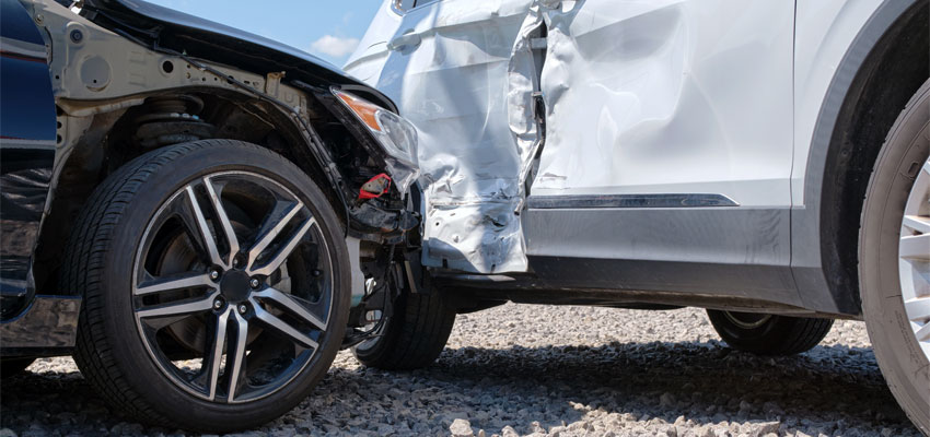 Image of two cars after an accident